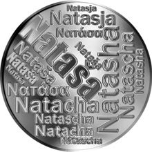 Česká jména - Nataša - velká stříbrná medaile 1 Oz