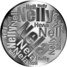 Česká jména - Nela - velká stříbrná medaile 1 Oz