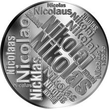 Česká jména - Nikolas - velká stříbrná medaile 1 Oz