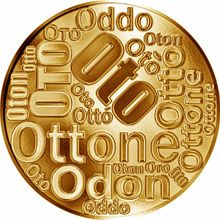 Česká jména - Oto - velká zlatá medaile 1 Oz