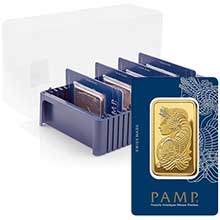 Otevřete Pamp 100 gramů - Investiční zlatý slitek - Set 10ks slitků