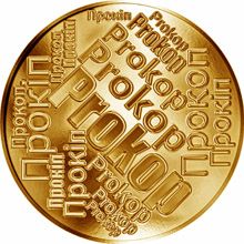 Česká jména - Prokop - velká zlatá medaile 1 Oz