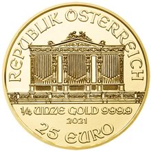 Otevřete Wiener Philharmoniker  1/4 Oz - Investiční zlatá mince