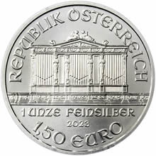 Otevřete Wiener  Philharmoniker 1 Oz Stříbrná investiční mince