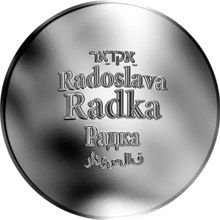 Česká jména - Radka - stříbrná medaile