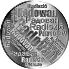 Česká jména - Radovan - velká stříbrná medaile 1 Oz