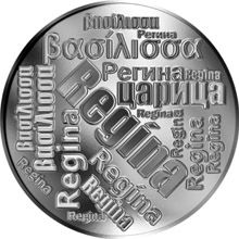 Česká jména - Regína - velká stříbrná medaile 1 Oz