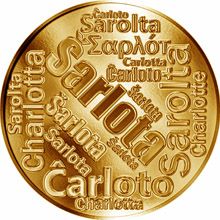 Česká jména - Šarlota - velká zlatá medaile 1 Oz