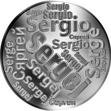 Česká jména - Sergej - velká stříbrná medaile 1 Oz