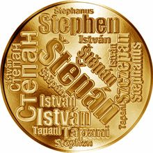 Česká jména - Štěpán - velká zlatá medaile 1 Oz