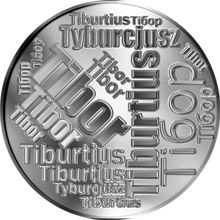 Česká jména - Tibor - velká stříbrná medaile 1 Oz