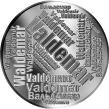 Česká jména - Valdemar - velká stříbrná medaile 1 Oz