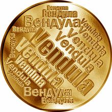 Česká jména - Vendula - velká zlatá medaile 1 Oz