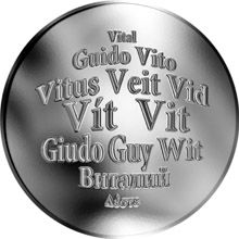 Česká jména - Vít - velká stříbrná medaile 1 Oz