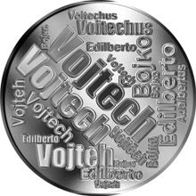 Česká jména - Vojtěch - velká stříbrná medaile 1 Oz