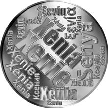 Česká jména - Xenie - velká stříbrná medaile 1 Oz