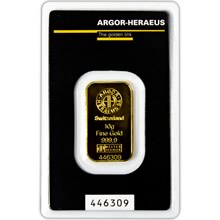 Otevřete Argor Heraeus SA 10 gramů - Investiční zlatý slitek