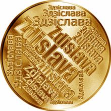 Česká jména - Zdislava - velká zlatá medaile 1 Oz