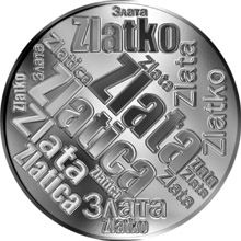 Česká jména - Zlata - velká stříbrná medaile 1 Oz