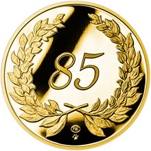 Zlatý dukát k životnímu výročí 85 let Proof