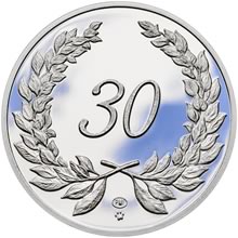 Medaile k životnímu výročí 30 let - 1 Oz stříbro Proof