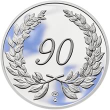 Medaile k životnímu výročí 90 let - 1 Oz stříbro Proof