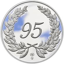 Medaile k životnímu výročí 95 let - 1 Oz stříbro Proof