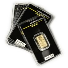 Otevřete Argor Heraeus SA 5 gramů - Investiční zlatý slitek - Set 10ks slitků