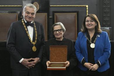 Polská filmová režisérka Agnieszka Hollandová převzala v Praze Cenu Karla IV.