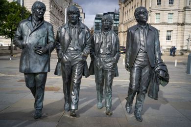 Británie hudba pop AI Beatles