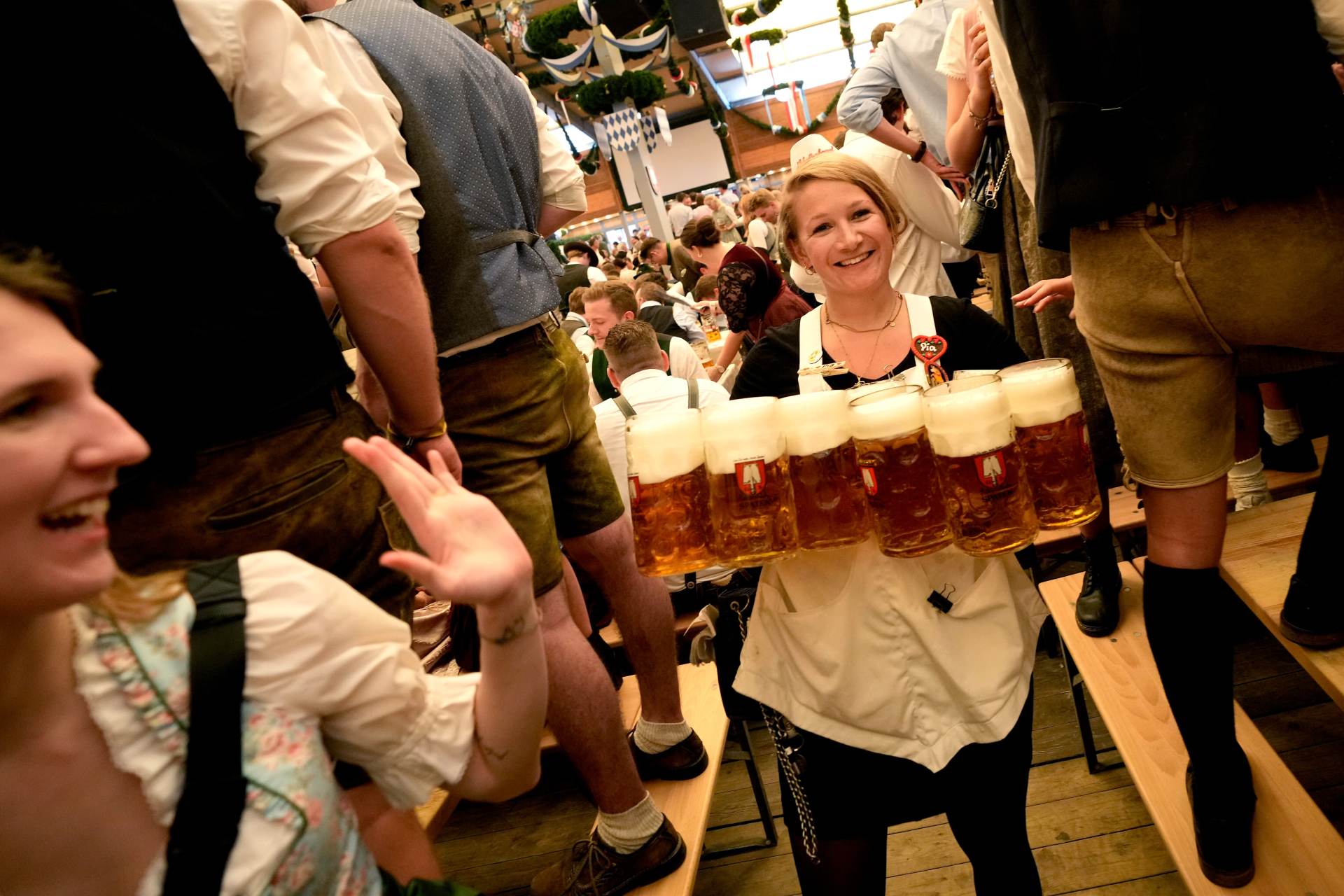  Německo zábava pivo Oktoberfest 