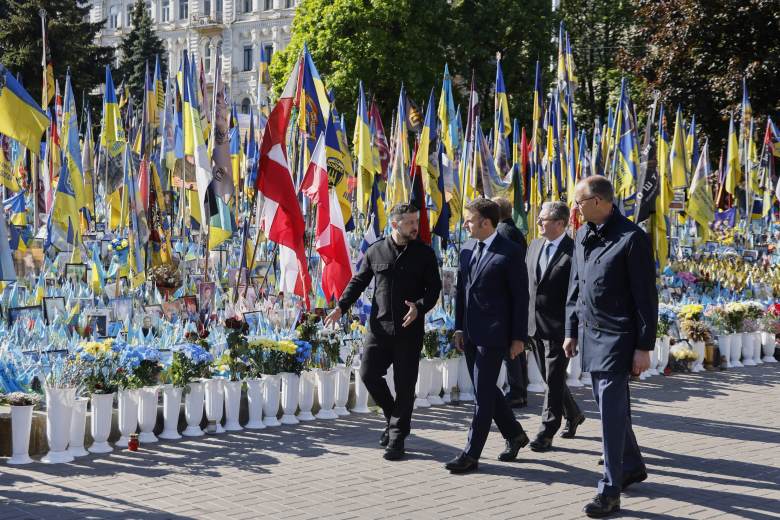 Zelenskyj se dohodl s evropskými lídry na příměří, Putinovi pohrozili sankcemi