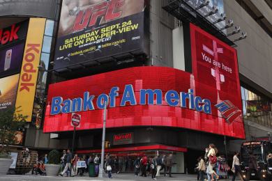 Zisk Bank of America ve čtvrtletí klesl, zisk Morgan Stanley je vyšší