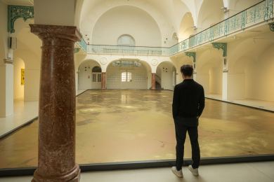 Do Oblastní galerie v Liberci se vrátil bazén, ale jen jako umělecké dílo