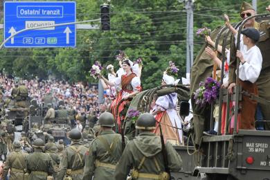 Konvojem svobody pokračují v Plzni Slavnosti svobody, oslavy konce války