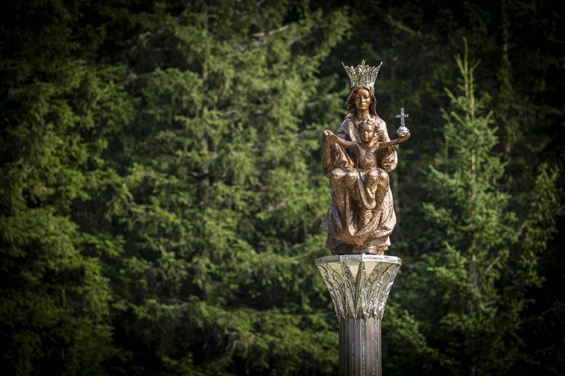 Krkonoše mají Královnu hor, mariánský sloup tohoto jména je u Erlebachovy boudy
