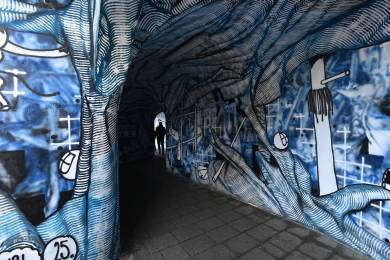 Barokní lomený průchod v Olomouci prošel proměnou vídeňského umělce