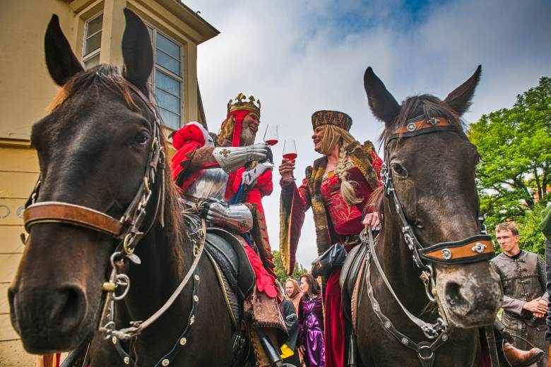 Krojované průvody v čele s českými králi dnes prošly Mikulovem a Znojmem