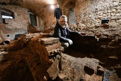 Archeoložky objevily v Rymicích pozůstatky historického jezuitského pivovaru