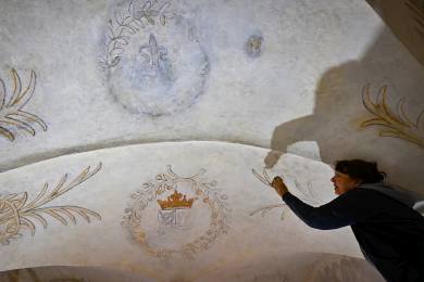 Vstupní část moravskobudějovického zámku bude mít restaurované malby