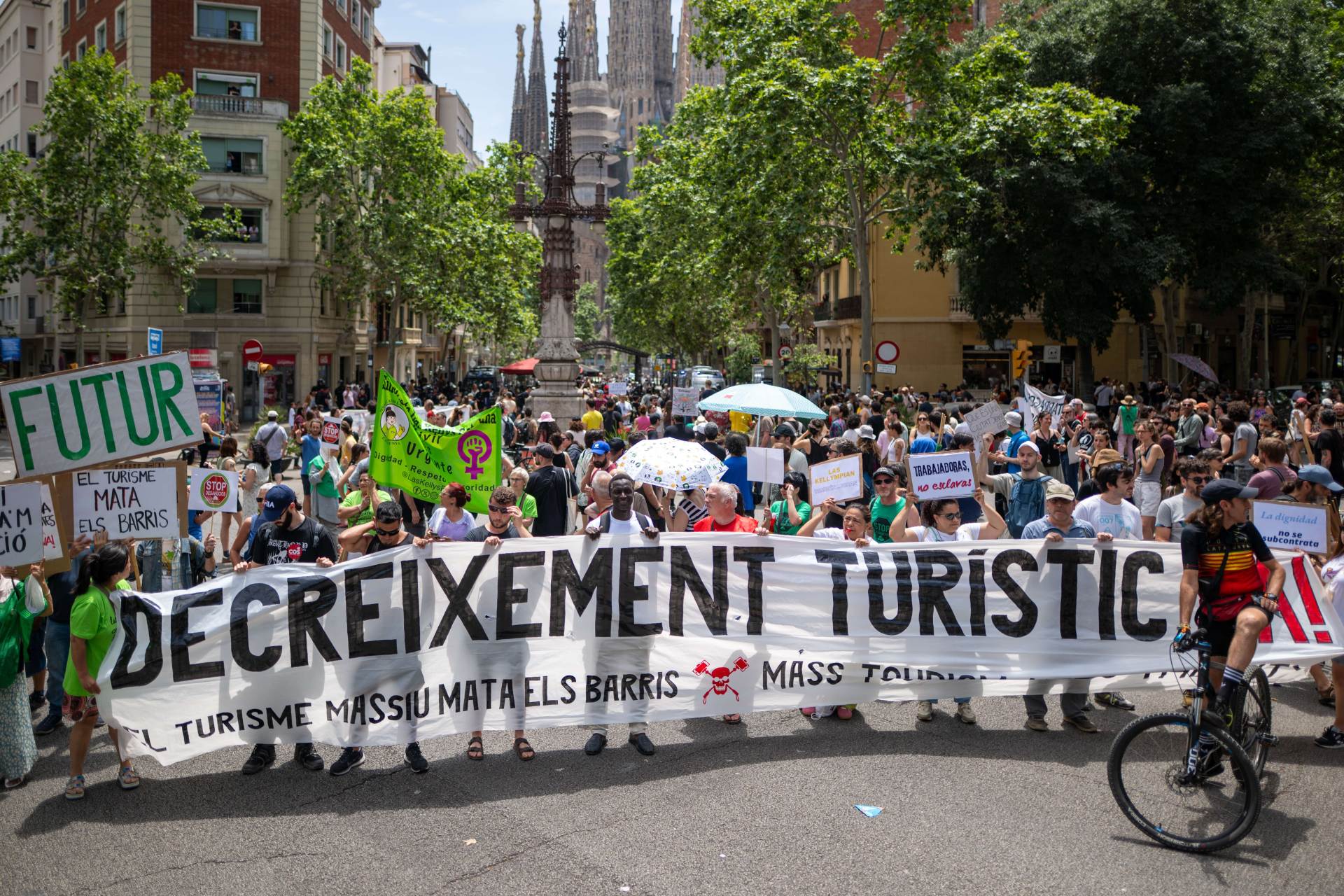 Španělsko trendy turistika protest 