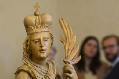 Po 30 letech se do Česka vrátila odcizená barokní socha svaté Ludmily