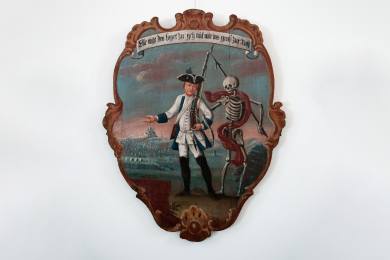 Z kostela v Kryštofově Údolí ukradl někdo osm olejomaleb Tance smrti