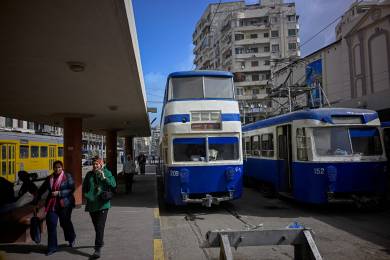 AFP: V Alexandrii končí historické modré dvoupatrové tramvaje