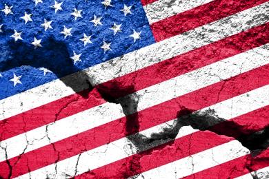 USA Trump volby strany