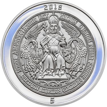 Náhled Reverzní strany - 2018 - Proof - Karel IV - 5 dukát Ag