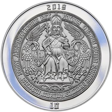 Náhled Reverzní strany - 2019 - Proof - Karel IV - 10 dukát Ag