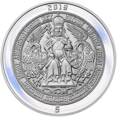 Náhled Reverzní strany - 2019 - Proof - Karel IV - 5 dukát Ag