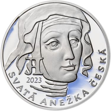 Náhled Averzní strany - 2023 - Proof - Svatoanežské dukáty - 1 dukát Ag