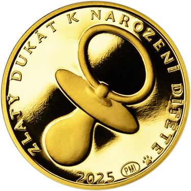 Náhled Averzní strany - 2025 Dukát k narození dítěte